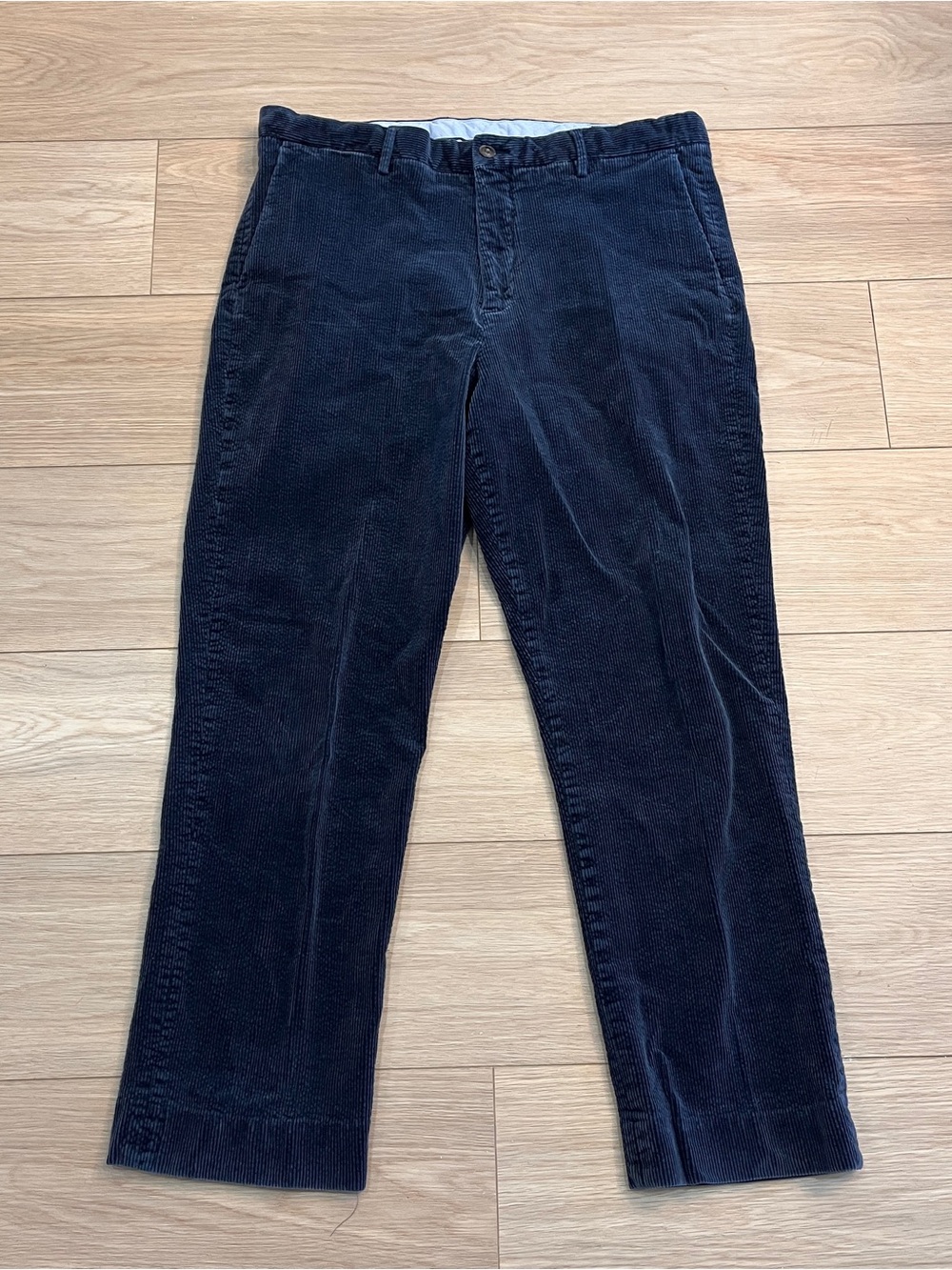 Polo Ralph Lauren Navy Corduroy Stretch Classic Fit Pants 36x32 Preppy